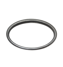 Tapered Oval Bangle in Oxidized  Silver