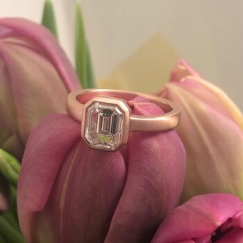 Tracy Conkle Rose Gold Diamond Ring