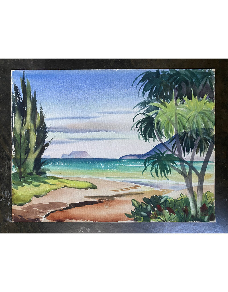 Kenneth Higashimachi Medium Watercolor Painting #4 (12" x 17")