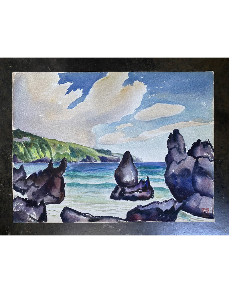 Kenneth Higashimachi Medium Watercolor Painting #5 (12" x 17")