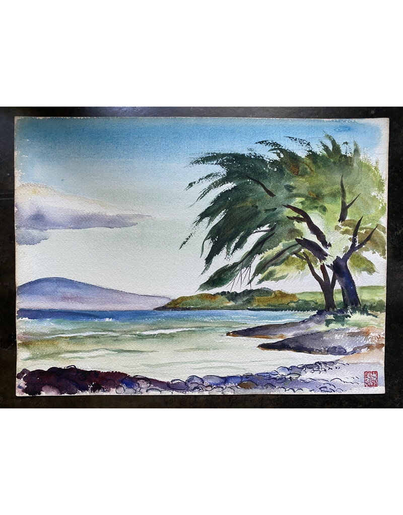 Kenneth Higashimachi Medium Watercolor Painting #10 (12" x 17")