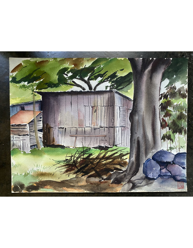 Kenneth Higashimachi Medium Watercolor Painting #21 (12" x 17")