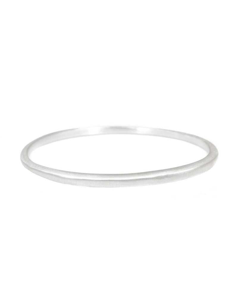 Sand Textured Tapered Bangle Plain