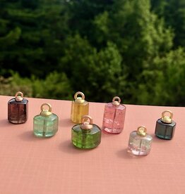 Tracy Conkle Gold and Tourmaline Crystal Pendants