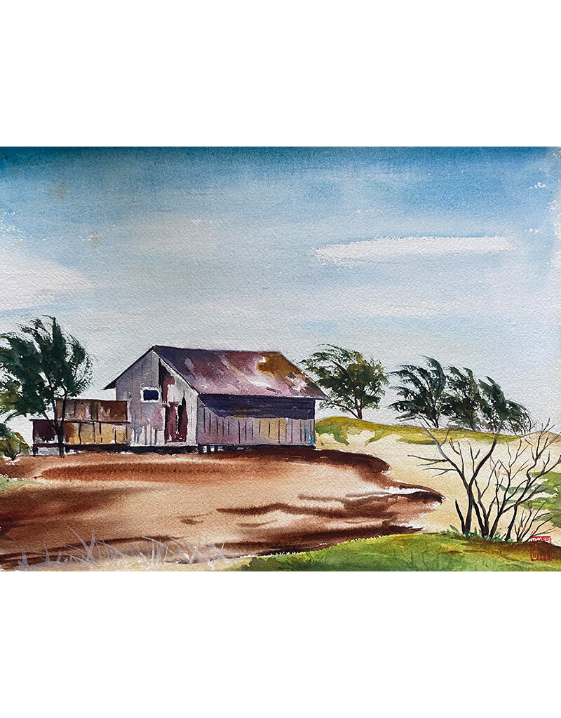 Kenneth Higashimachi Medium Watercolor Painting #22 (12" x 17")