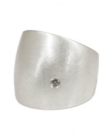 Round Cuba Ring in Silver