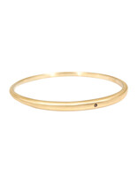 Tapered Bangle with 1.8mm Cognac Diamond