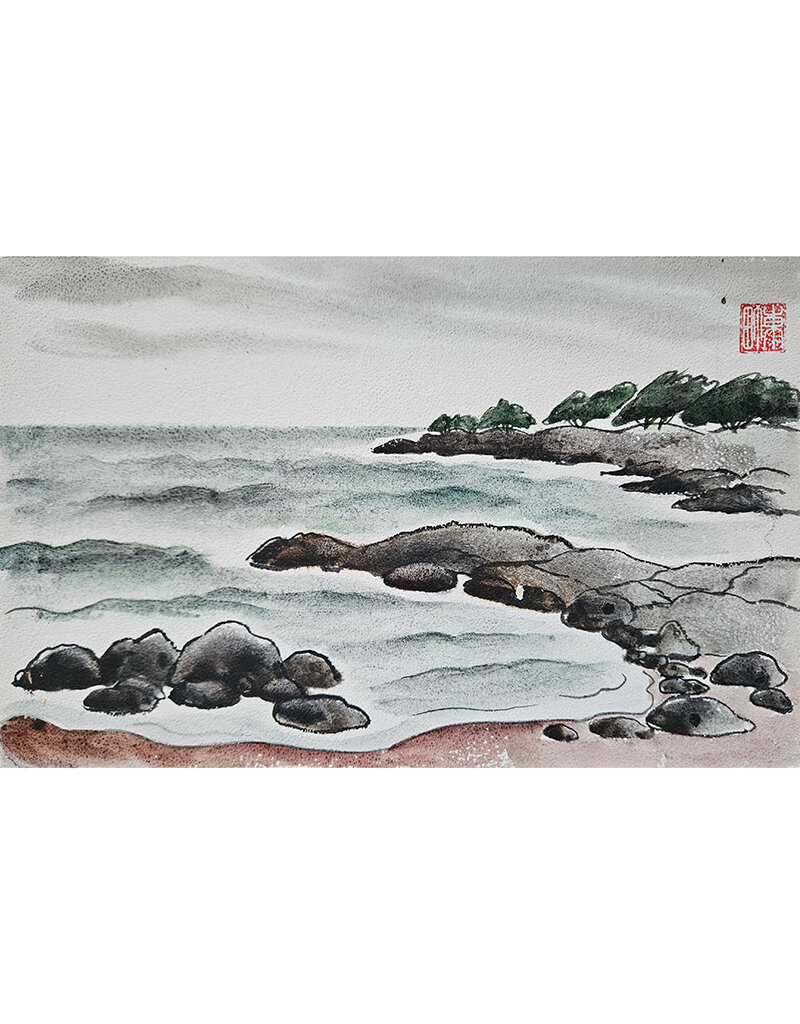 Kenneth Higashimachi Small Watercolor Painting #4