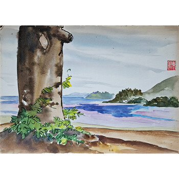 Kenneth Higashimachi Medium Watercolor Painting #13