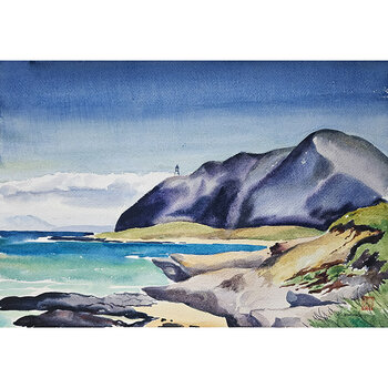 Kenneth Higashimachi Large Watercolor Painting #2
