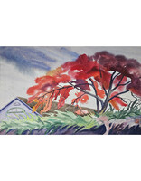 Kenneth Higashimachi Large Watercolor Painting #3