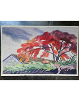 Kenneth Higashimachi Large Watercolor Painting #3