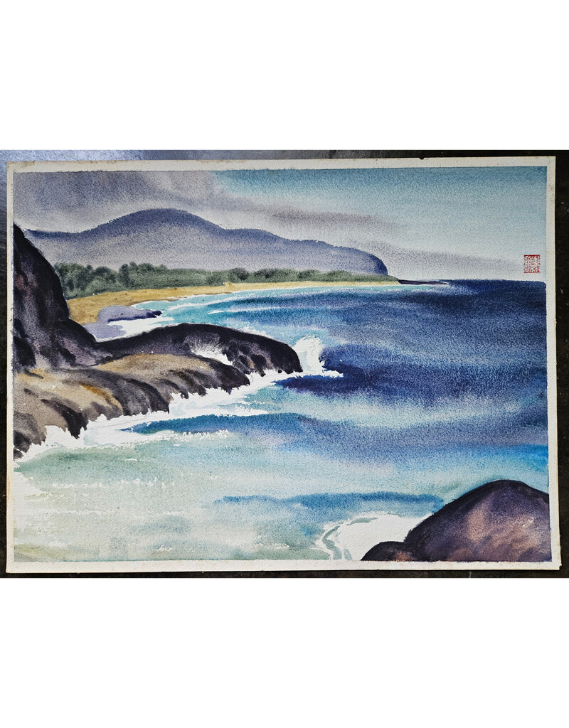 Kenneth Higashimachi Large Watercolor Painting #5
