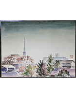 Kenneth Higashimachi Medium Watercolor Painting #41 (12" x 17")