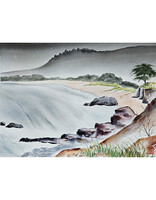 Kenneth Higashimachi Medium Watercolor Painting #45 (12" x 17")
