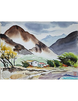 Kenneth Higashimachi Medium Watercolor Painting #56 (12" x 17")
