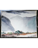 Kenneth Higashimachi Medium Watercolor Painting #82 (12" x 17")