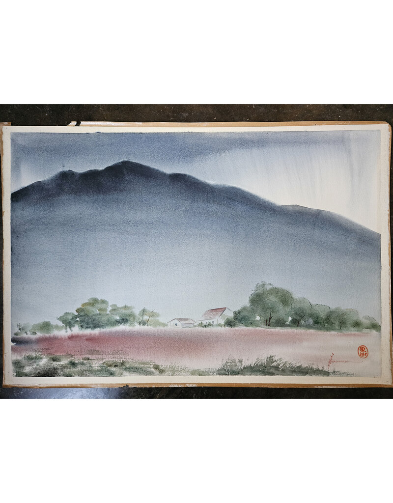 Kenneth Higashimachi Large Watercolor Painting #15