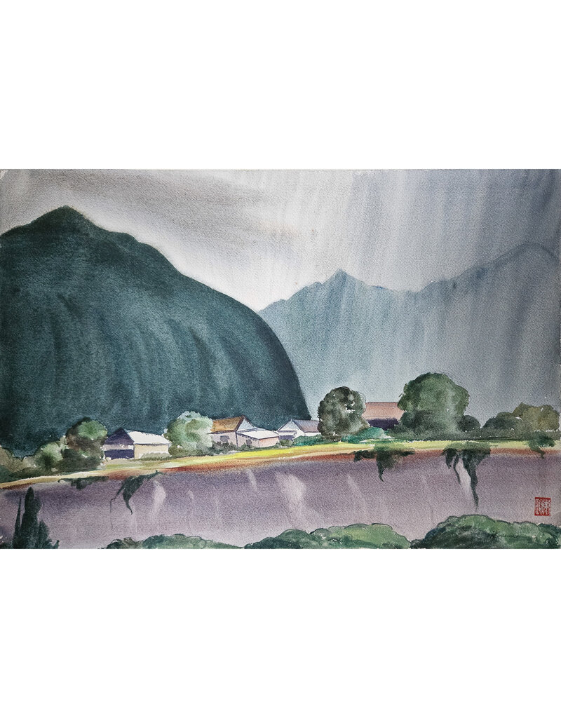 Kenneth Higashimachi Large Watercolor Painting #21