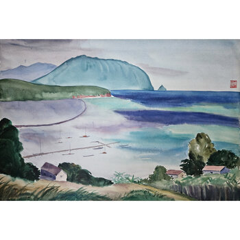 Kenneth Higashimachi Large Watercolor Painting #26