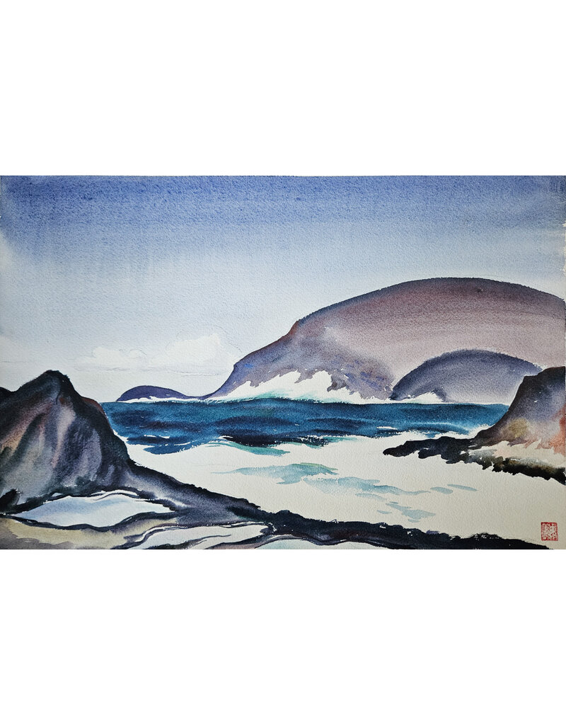 Kenneth Higashimachi Large Watercolor Painting #29