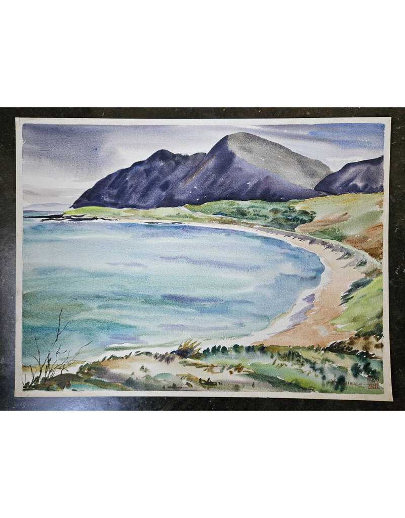 Kenneth Higashimachi Large Watercolor Painting #38 (W/ SIGNATURE)