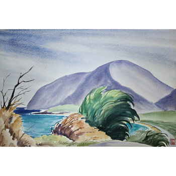 Kenneth Higashimachi Large Watercolor Painting #40