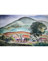 Kenneth Higashimachi Large Watercolor Painting #48