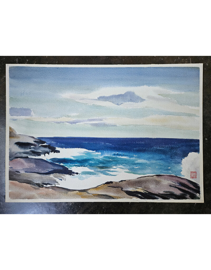 Kenneth Higashimachi Large Watercolor Painting #50