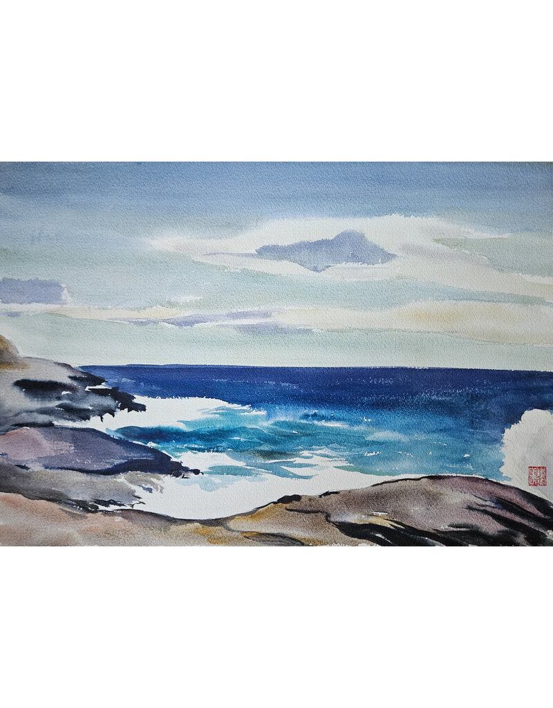 Kenneth Higashimachi Large Watercolor Painting #50