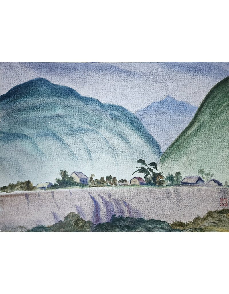 Kenneth Higashimachi Large Watercolor Painting #51