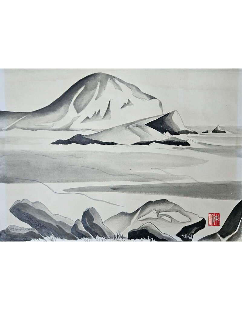 Kenneth Higashimachi Medium Watercolor Painting #85
