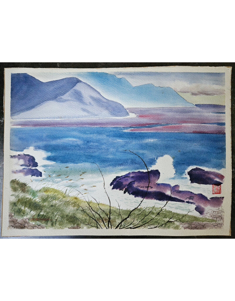 Kenneth Higashimachi Medium Watercolor Painting #87 (W/ SIGNATURE)