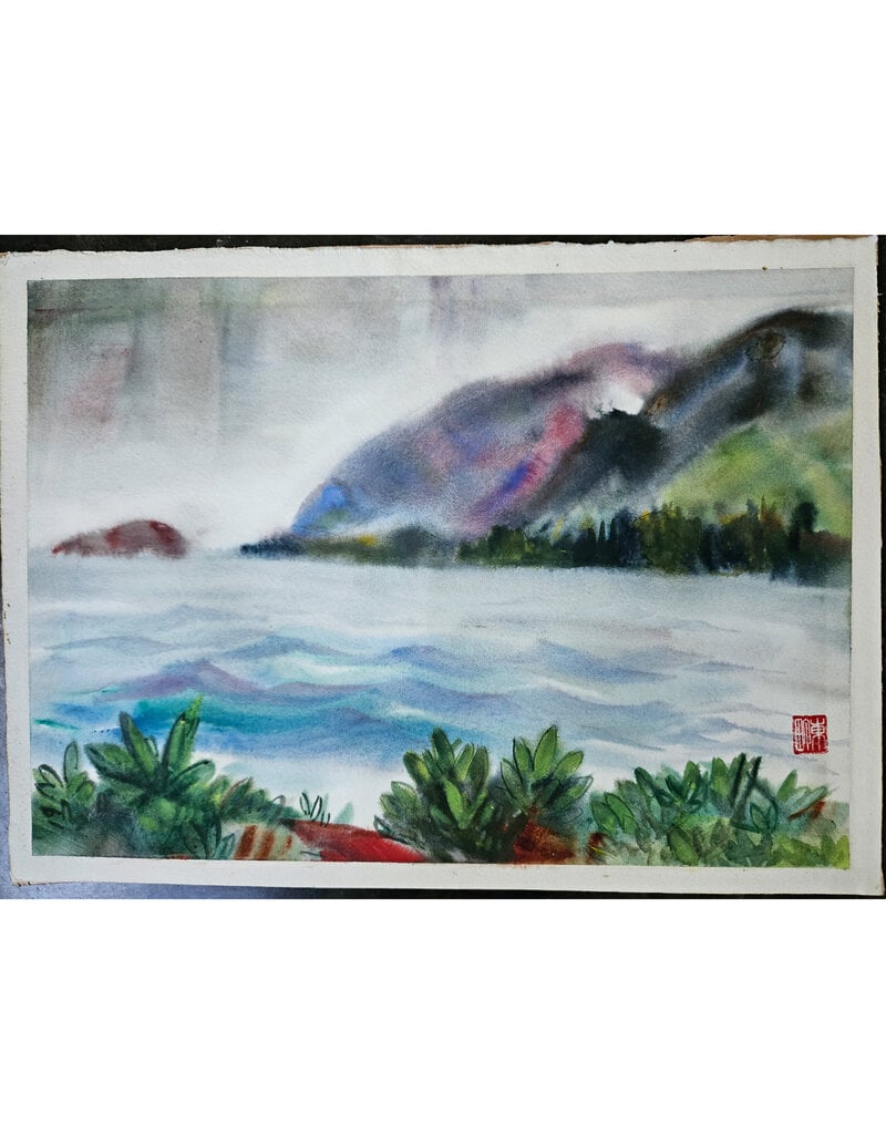 Kenneth Higashimachi Medium Watercolor Painting #96