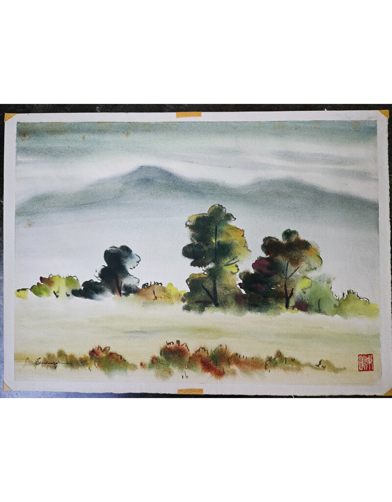 Kenneth Higashimachi Medium Watercolor Painting #99