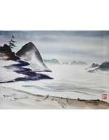 Kenneth Higashimachi Medium Watercolor Painting #97