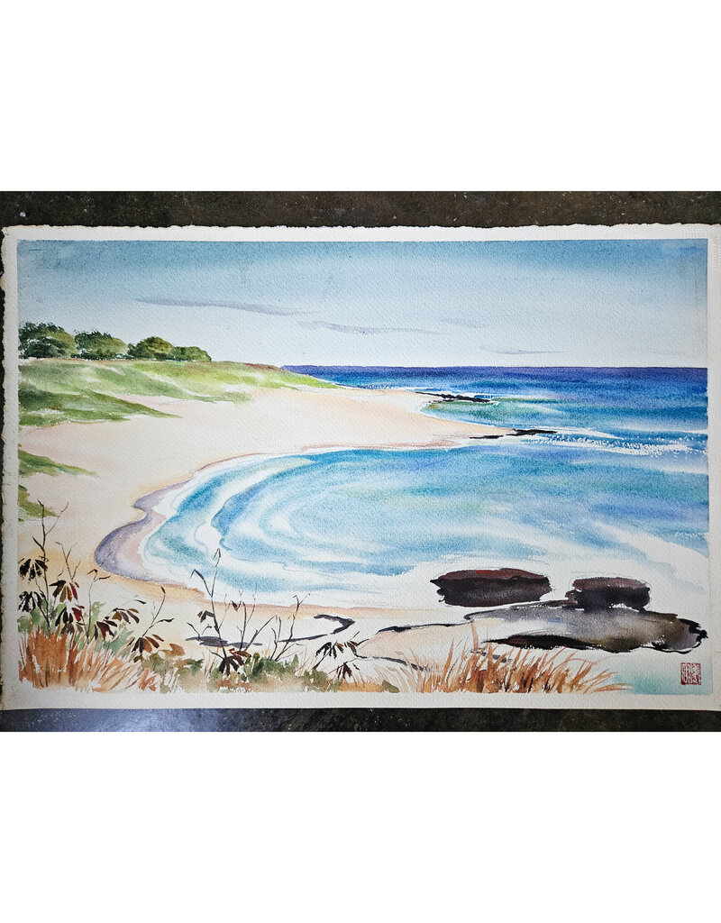Kenneth Higashimachi Large Watercolor Painting #10