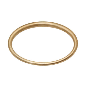 Tapered Oval Bangle in Golden Bronze