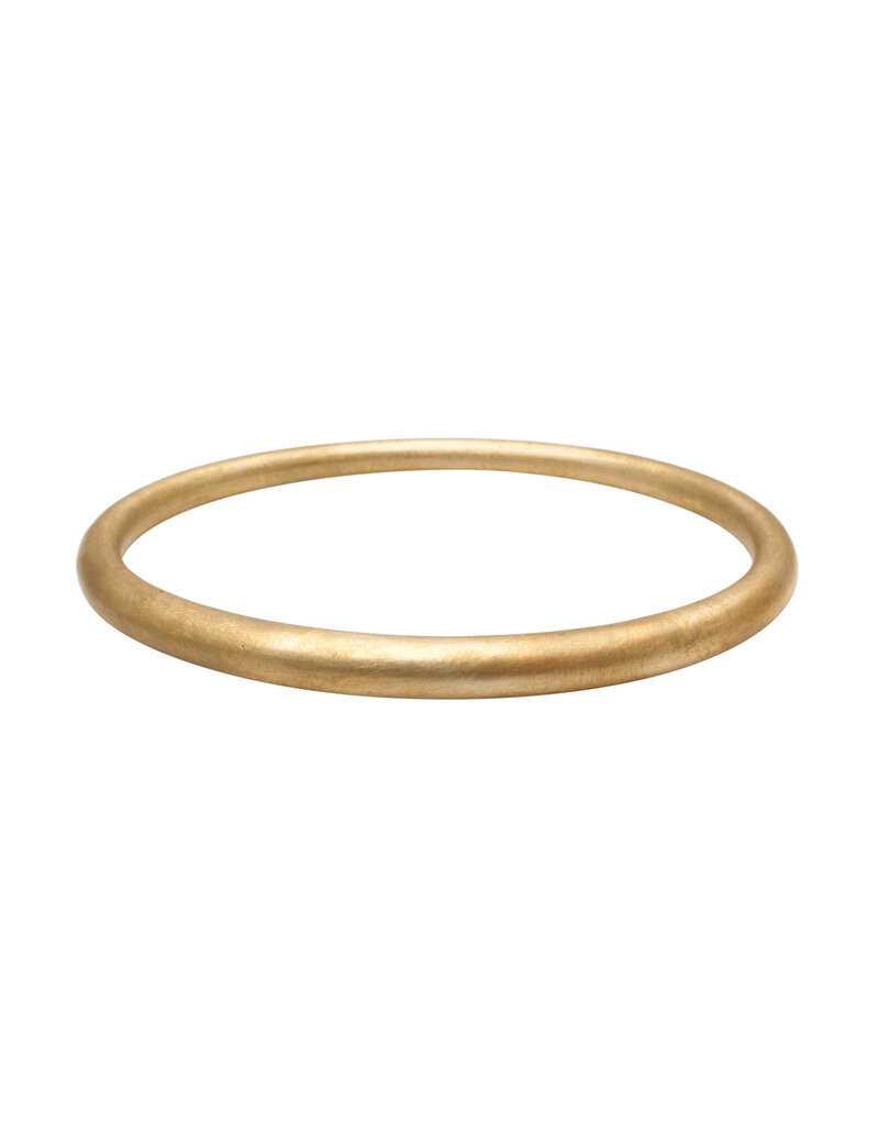 Tapered Oval Bangle in Golden Bronze