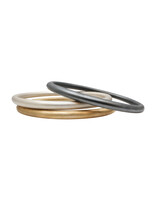 Tapered Oval Bangle in Golden Bronze
