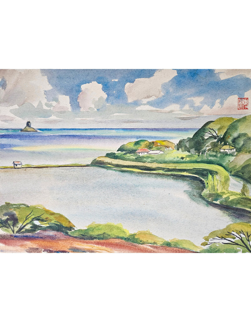 Kenneth Higashimachi Medium Watercolor Painting #79 (12" x 17")