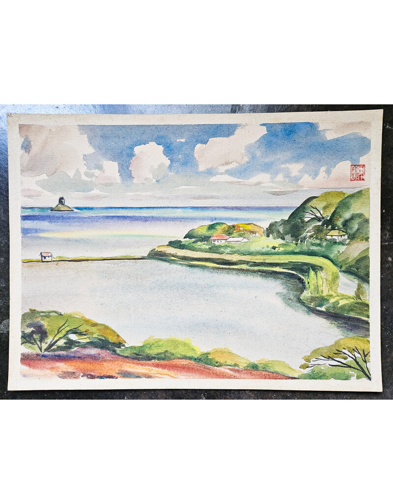 Kenneth Higashimachi Medium Watercolor Painting #79 (12" x 17")