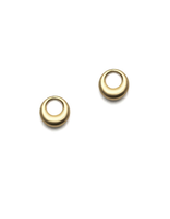 Olivia Shih Petite Circle Post Earrings in 14k Yellow Gold