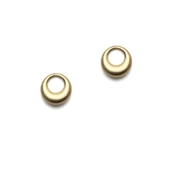 Olivia Shih Petite Circle Post Earrings in 14k Gold