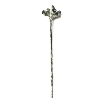 Bell Pod Hair Stick in Silver