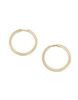 Hinged Hoop Earrings in 14k Gold - 20mm