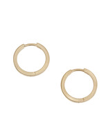 Hinged Hoop Earrings in 14k Gold - 15mm