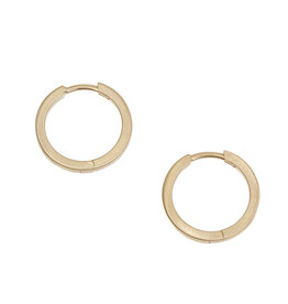 Hinged Hoop Earrings in 14k Gold - 15mm