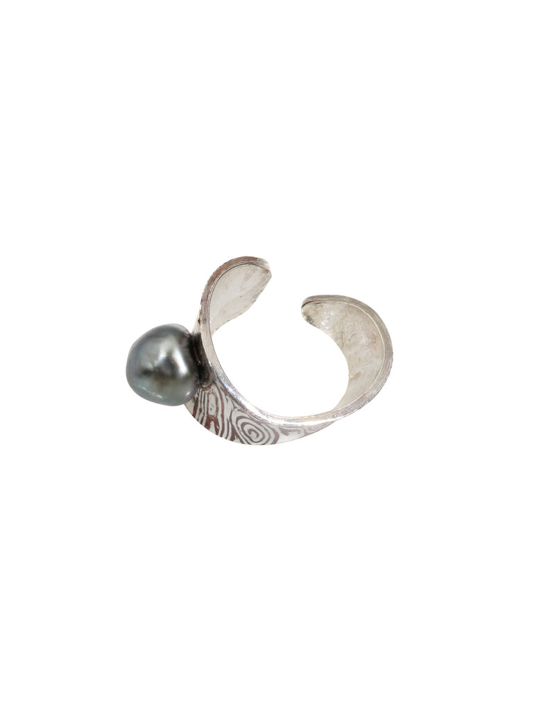 Mokusei Ear Cuff with Pearl