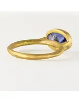 Margery Hirschey Blue Tanzanite  Ring in 22k Gold